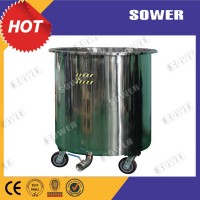 Sower movable tank , mixing vessel ,stainless steel tank